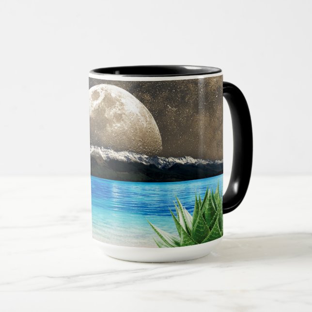 Taza Luna Y Playa (Anverso derecho)