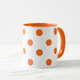 Taza Lunar blanco y anaranjado