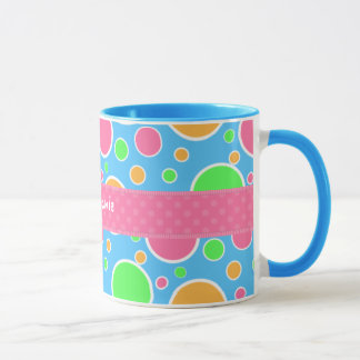 Taza Lunares del sorbete del arco iris