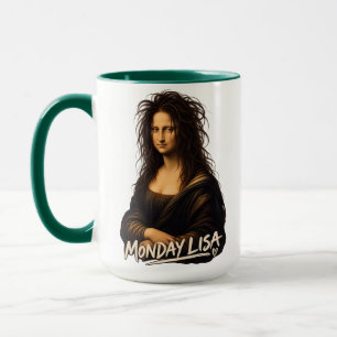 Taza Lunes Lisa Divertido Arte Renacentista