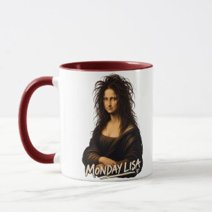 Taza Lunes Lisa Divertido Arte Renacentista