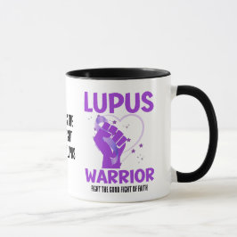 Taza LUPUS WARRIOR Personalizado Púrpura Sensibilizació