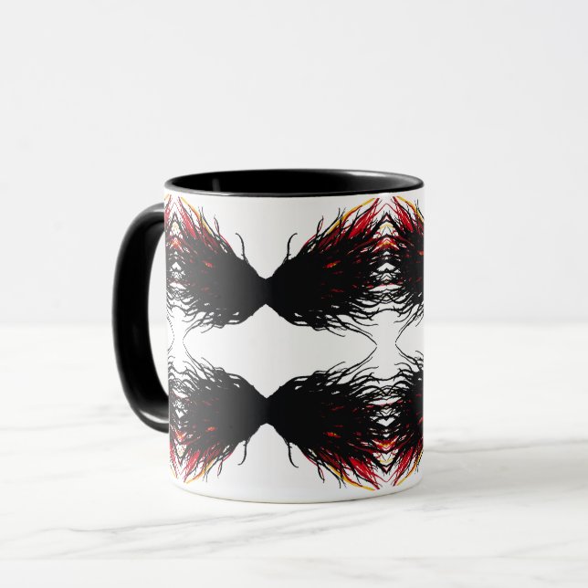 Taza Lust Abstract 7 Deadly Sins Alcohol Ink Art (Anverso izquierdo)