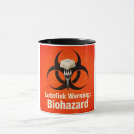 Taza Lutefisk Warning: Biohazard – Funny Scandinavian