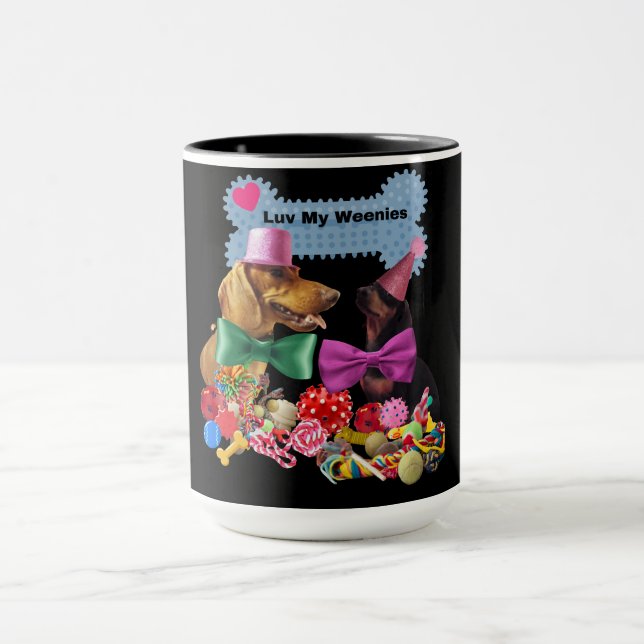 Taza Luv My Weenies Coffee Mug (Centro)