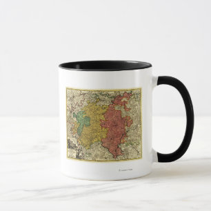 Taza Luxemburgo MapLuxembourg panorámico