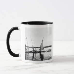 Taza Luxor Egipto, Feluccas en el Nilo 2