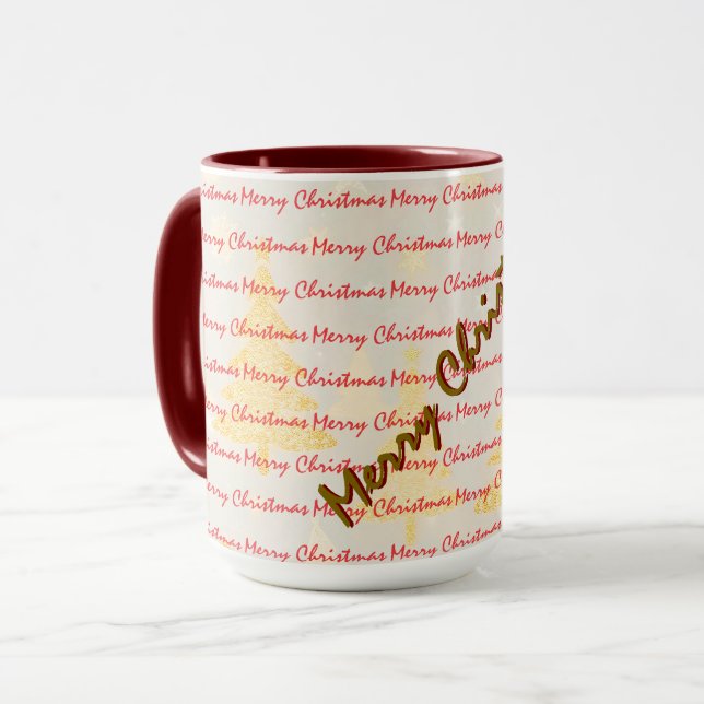 Taza Luxury Christmas Christmas Trees Festive (Anverso izquierdo)