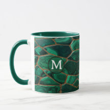 Luxury Emerald Malachite Green Marble Abstract