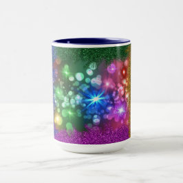 Taza Luz Colorida De La Mug De Navidades