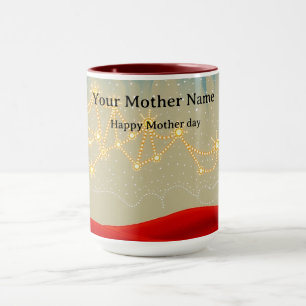 Taza Luz de constelación de fogata estrellada indígena