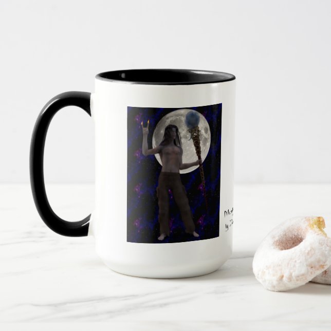 Taza Luz de la luna y Magick (Con donut)