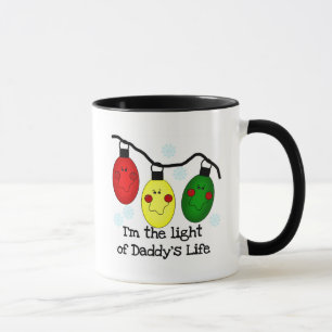 Taza Luz de las camisetas y de los regalos del día de