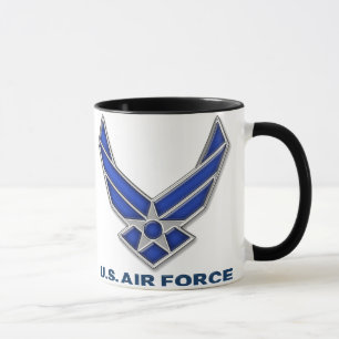 Taza LUZ del símbolo de la fuerza aérea de los E.E.U.