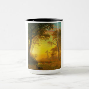 Taza Luz en el bosque (por Albert Bierstadt)