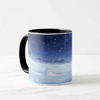 Taza Luz Estelar Invernal | Cerámica de Paisaje No