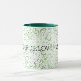 Taza Luz verde destellos puntos oro Glitz
