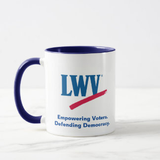 Taza LWV Mug con acento azul.