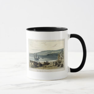 Taza Lyme Regis, de Charmouth, Dorset, 'de un viaje