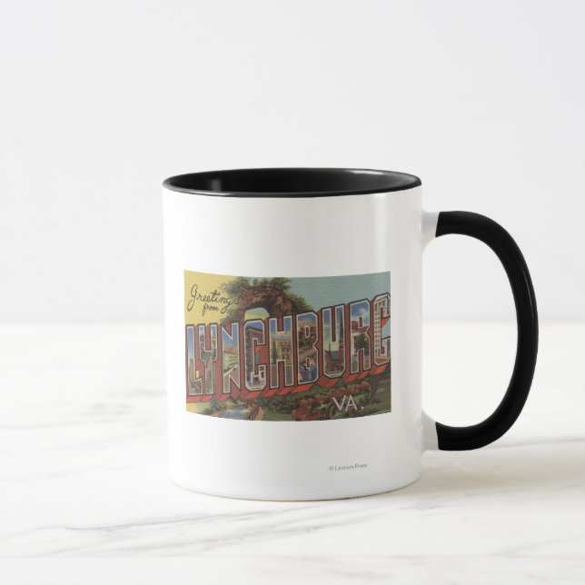 Taza Lynchburg, Virginia - Escenas de letras grandes (Derecha)