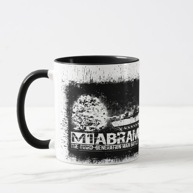 Taza M1 Abrams 11 oz Ringer Mug (Izquierda)