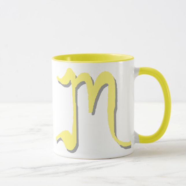 Taza M (Amarillo) (Derecha)