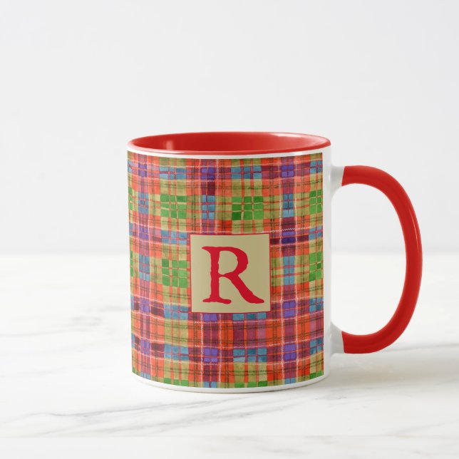 TAZA MAC RAE TARTAN Combo Rojo + Texto (Derecha)