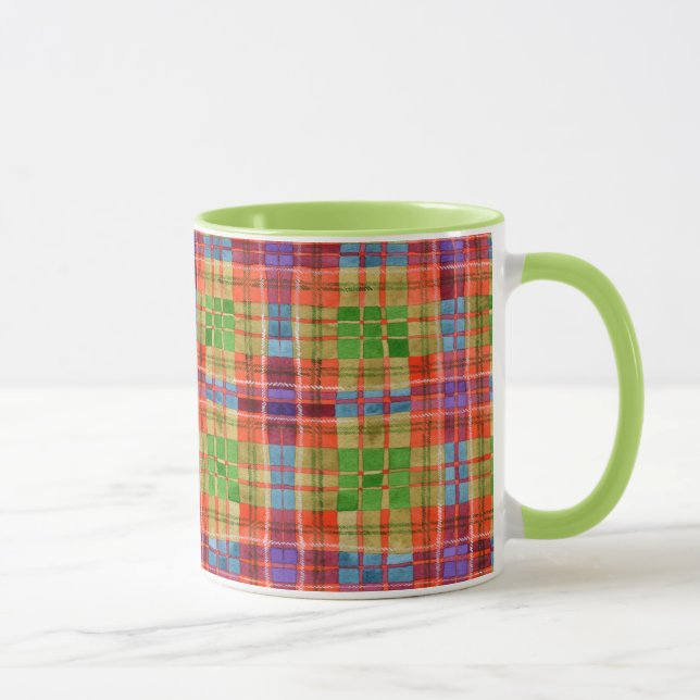 Taza MAC RAE TARTAN Lime Combo Mug (Derecha)