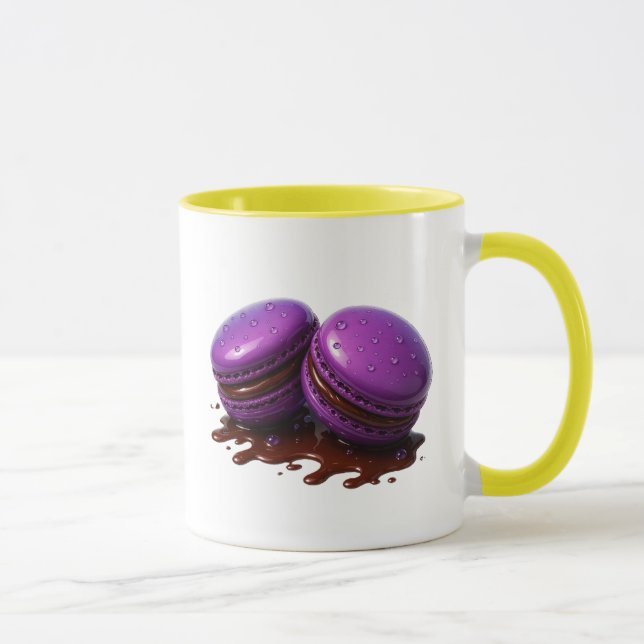 Taza Macarons Violets Gourmands (Derecha)