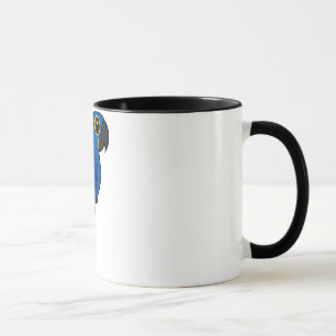 Taza Macaw del jacinto