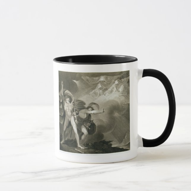 Taza Macbeth, Banquo y las tres brujas en el brezo (Derecha)