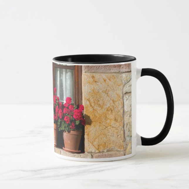 Taza Macetas de ventana en pueblo (Derecha)