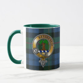 Taza MacEwen Tartan & Badge