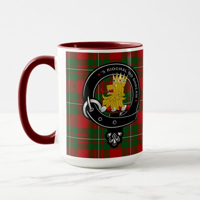 Taza MacGregor Clan Badge & Tartán (Izquierda)