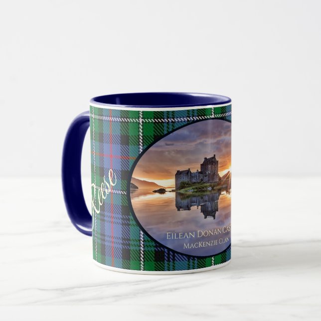 Taza MacKenzie Clan Tartan, Castillo Eilean Donan (Anverso izquierdo)
