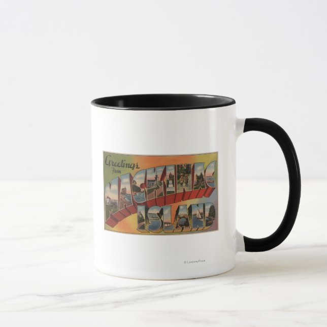 Taza Mackinac, Michigan - Escenas de letras grandes (Derecha)