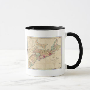 Taza Mackinlay mapa de la provincia de Nueva Escocia 3