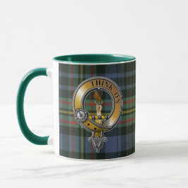 Taza MacLellan Tartan & Badge