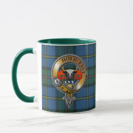 Taza MacLeod Tartan & Badge