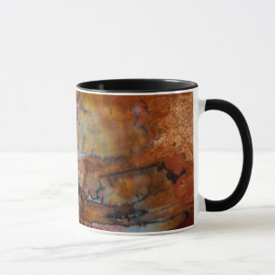 Taza Madera Petrificada Marrón