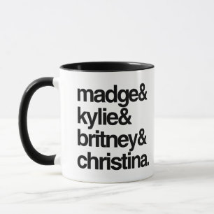 Taza Madge Kylie Britney y Christina