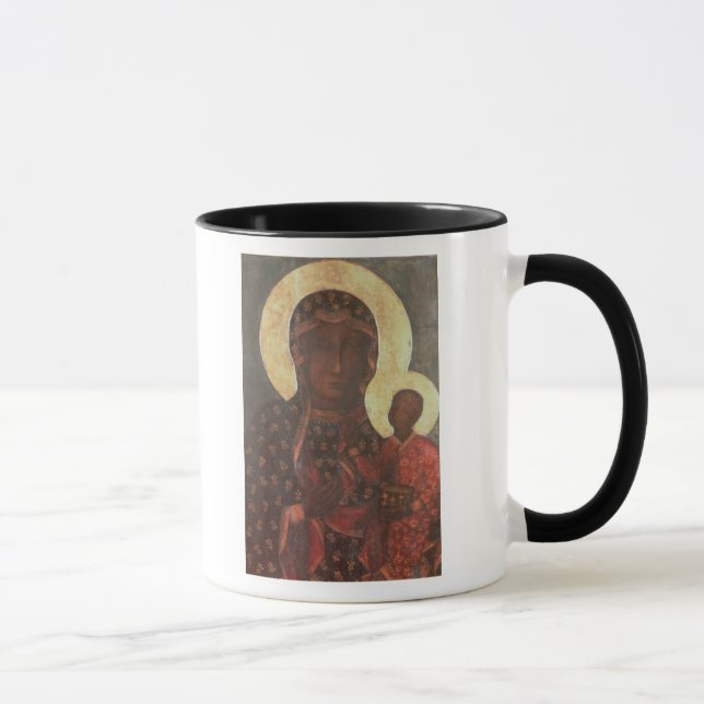Taza Madonna negro de Jasna Gora (Derecha)