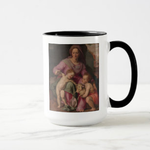 Taza Madonna y niño con San Juan Bautista