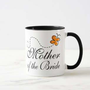 Taza Madre anaranjada de la novia