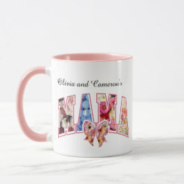 Taza Madre botánica personalizada y linda mamá moderna