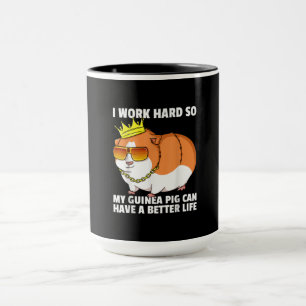 Taza Madre de cerdo de Guinea papá lechones traje de pr