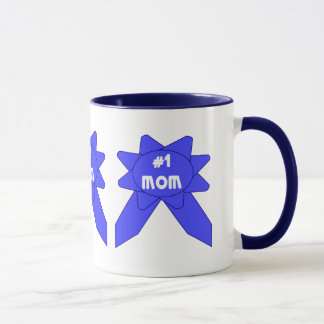 Taza Madre de cinta azul x 3