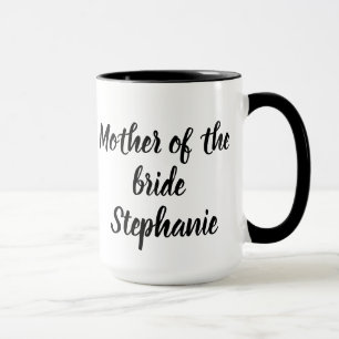 Taza Madre de la Novia Bodas Elegante Escritura