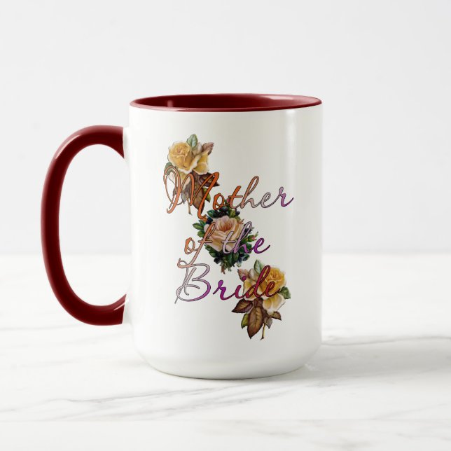 Taza Madre De La Novia Floral (Izquierda)