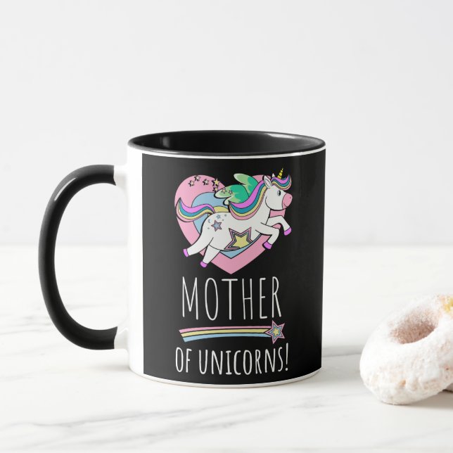 Taza ¡Madre De Unicornios! (Con donut)